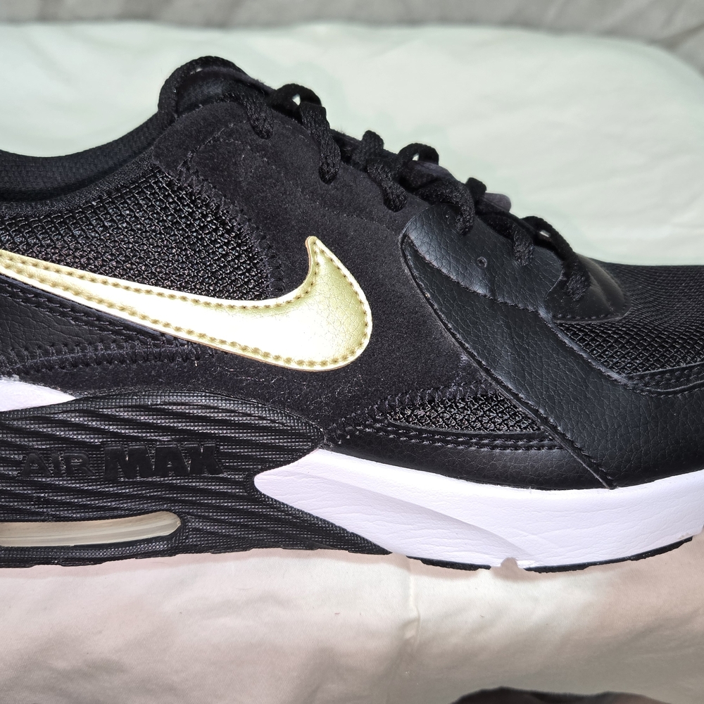Nike Air Max Black and Gold Sneakers